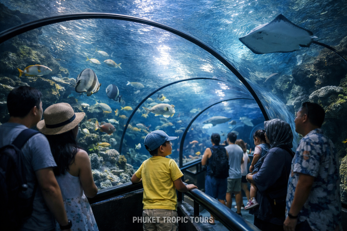 Aquaria Phuket — семейное развлечение на Пхукете в дождь