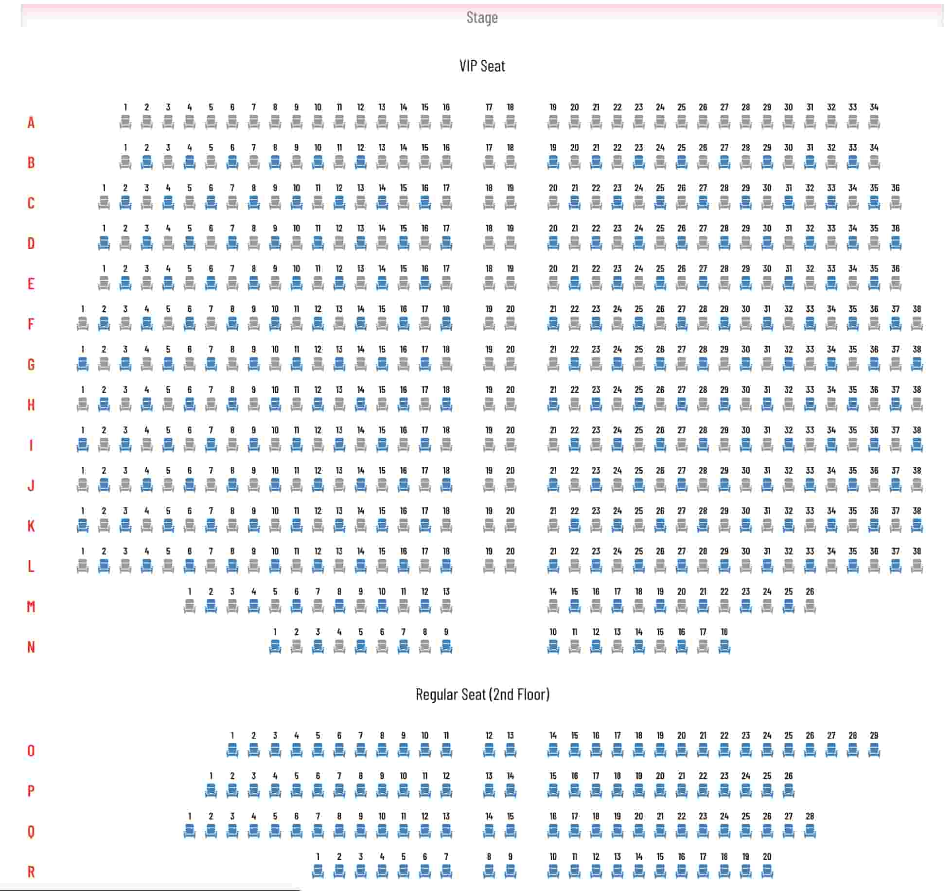 Simon Cabaret - seats